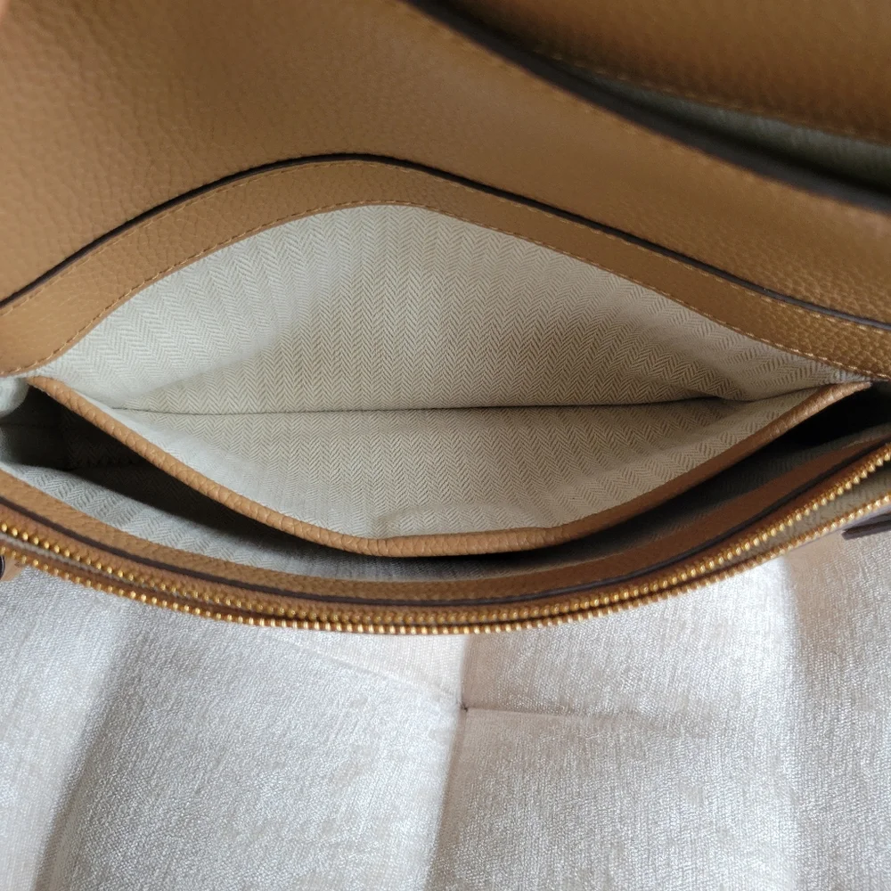 Tory Burch Tan Leather Crossbody with Tassel